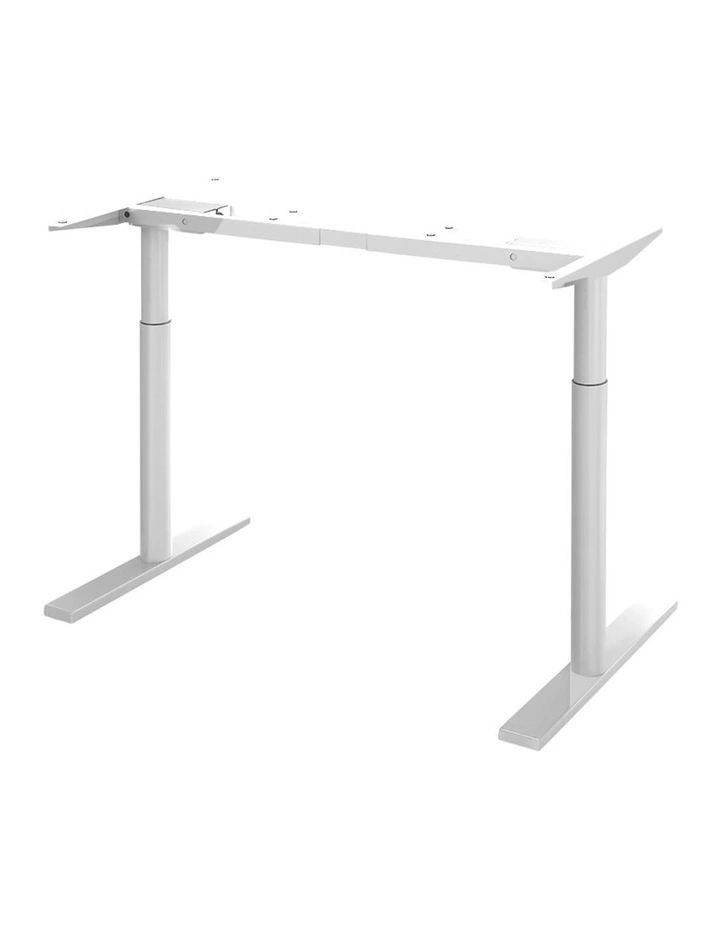 Motorised Adjustable Desk Frame in White