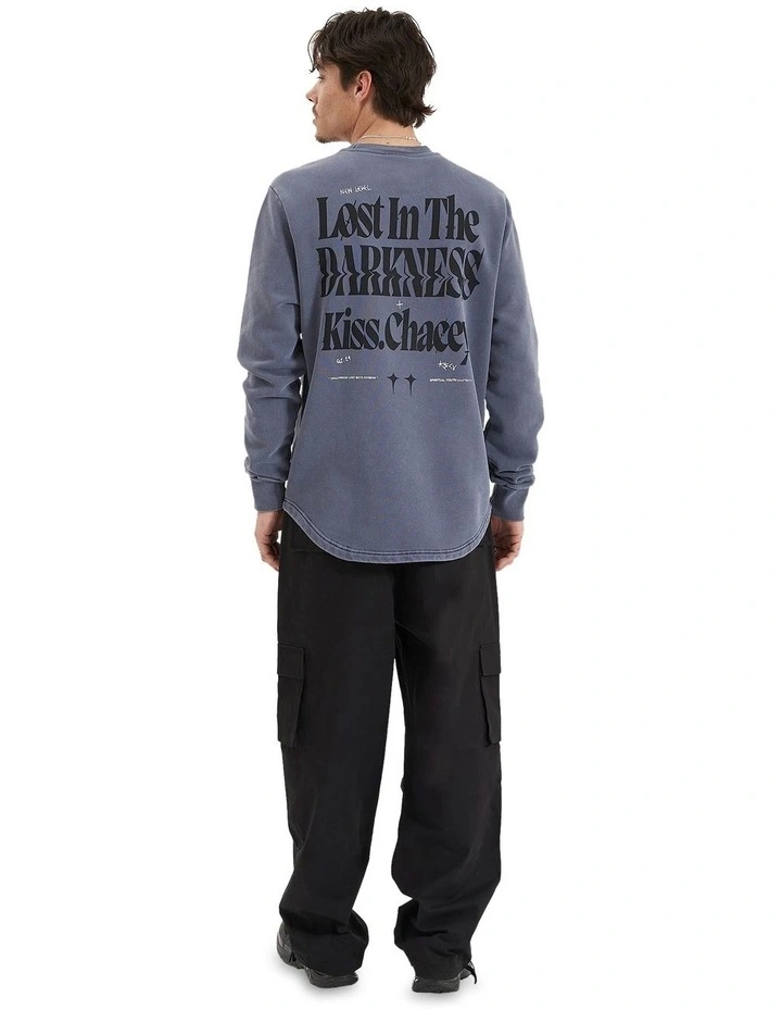 Seraph Heavy Dual Curved Sweater in Blue