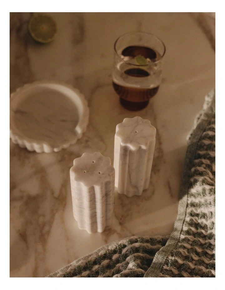 Windsor Salt & Pepper Shakers in Snow