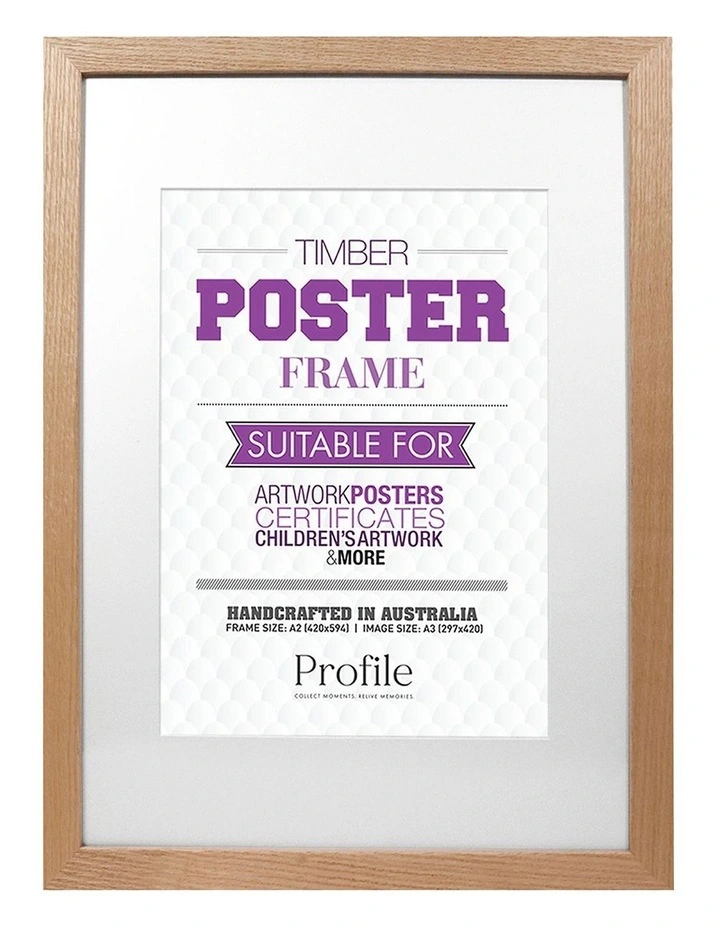Photo Frame A2/A3 in Natural Oak
