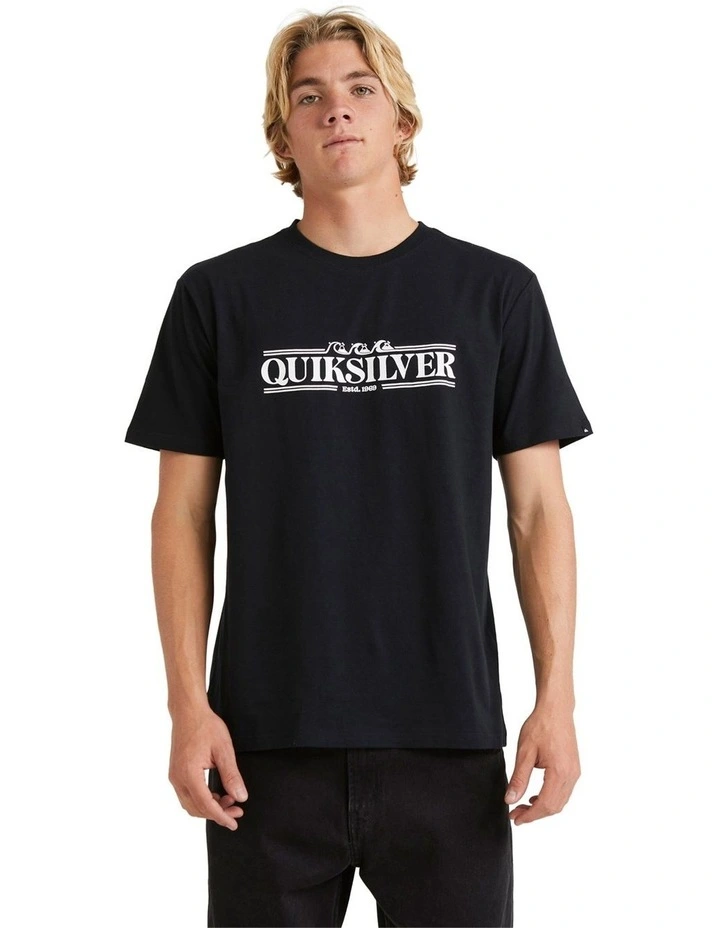 Gradient Lines Tee in Black