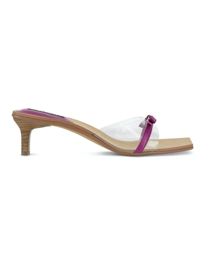 Nori Heeled Mules in Pink
