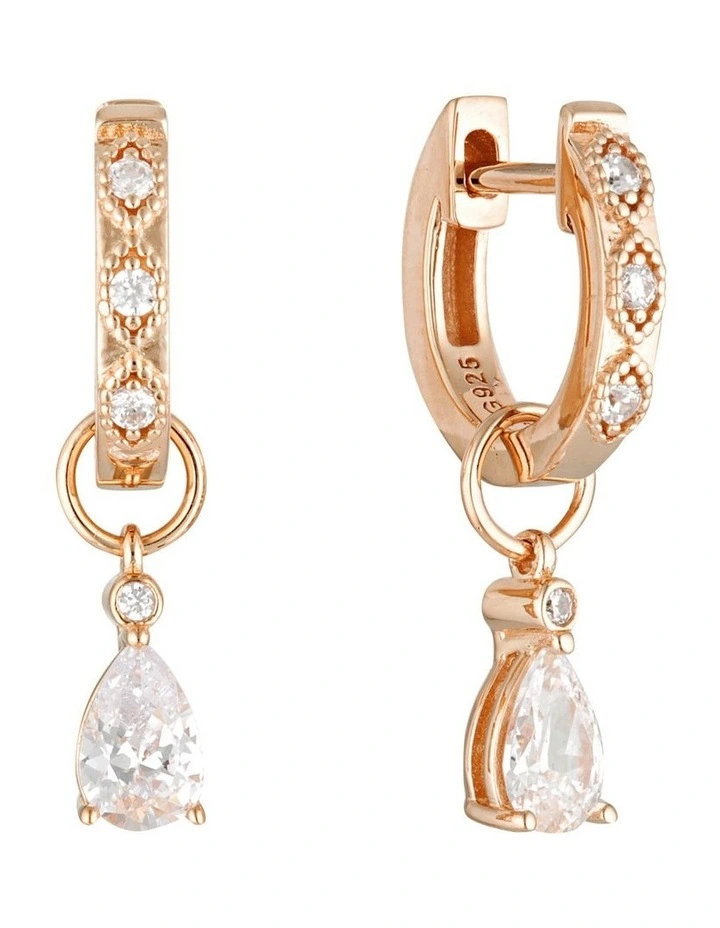 Sherbert Shimmer Rose Gold Earrings