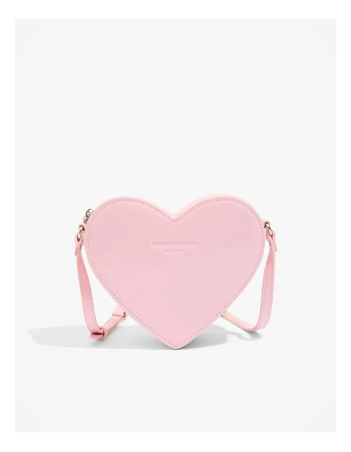Heart Crossbody Bag in Pink
