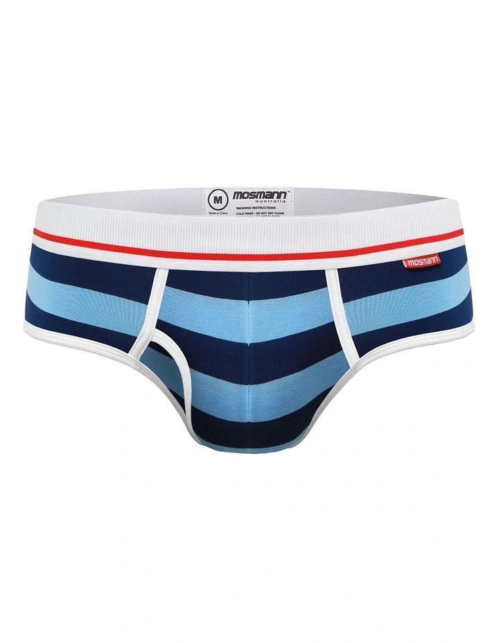 Mens Bamboo Brief in Blue