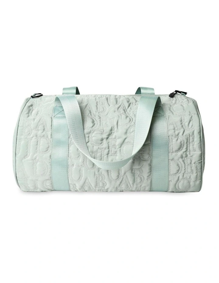 Embroidered Duffle Bag in Sage