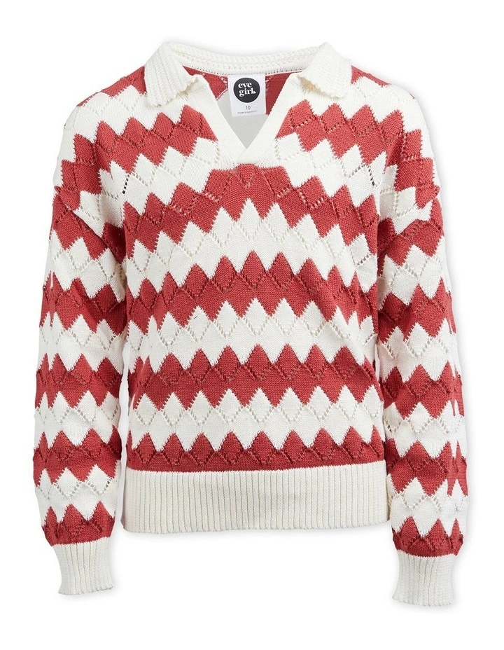 Willow Collared Knit (8-16 Years) in Stripe