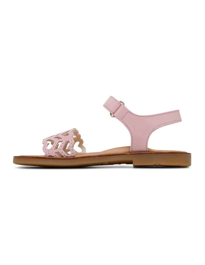 Celia Hearts Youth Sandals in Pink