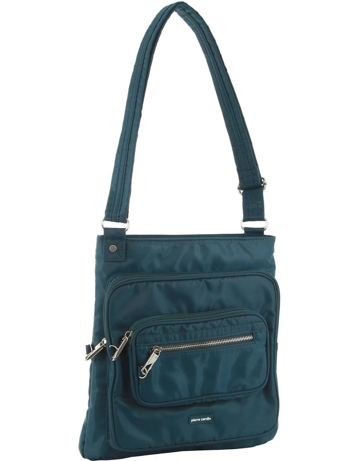 Anti-Theft Cross Body Bag in Teal