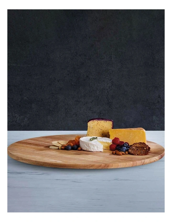 Lazy Susan Serving Platter 50cm in Brown