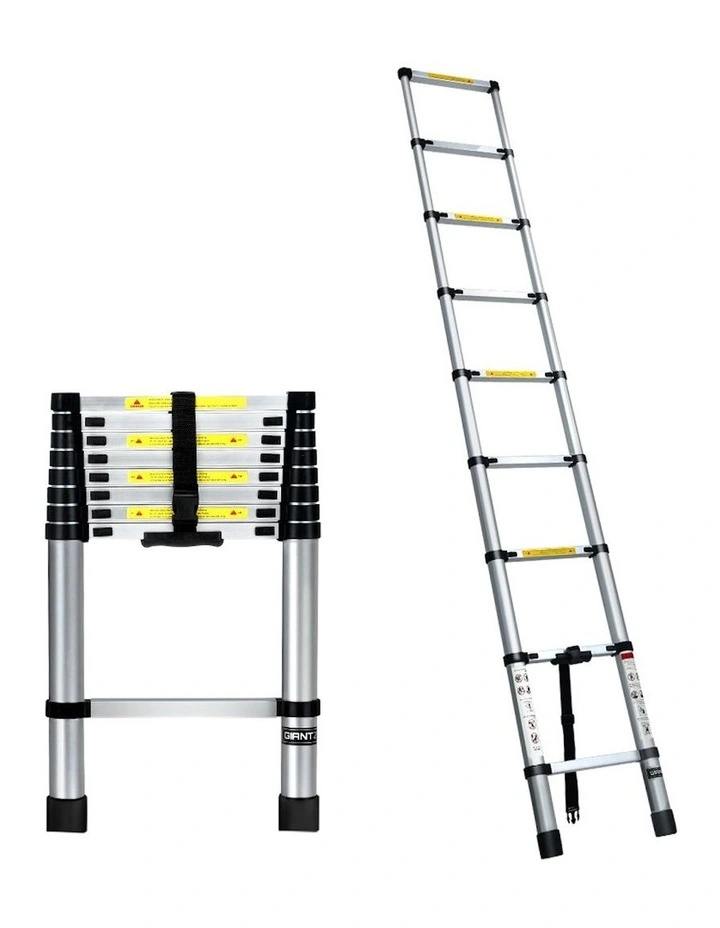 Aluminium Telescopic Ladder 2.6m in Silver