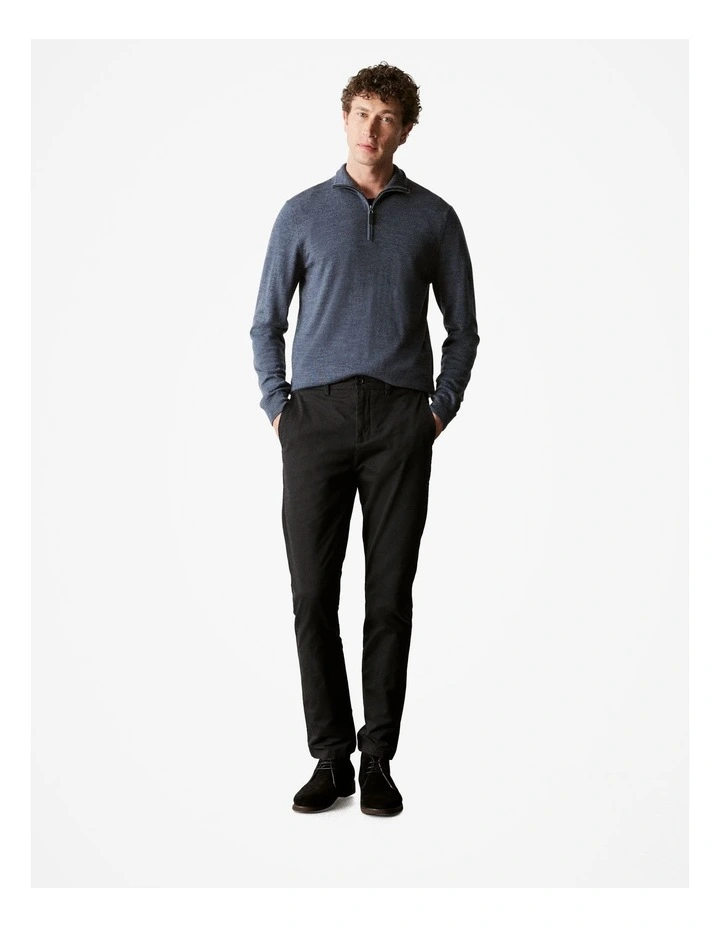 Slim Fit Modern Chino Pant in Black