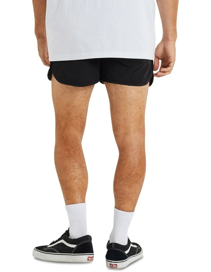 Dark Side Runner Shorts in Jet Black