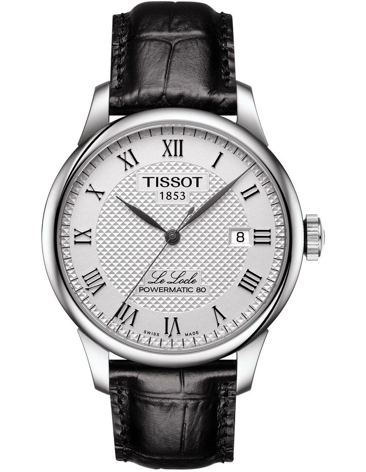 Le Locle Powermatic 80 T0064071603300 Automatic Watch in Silver