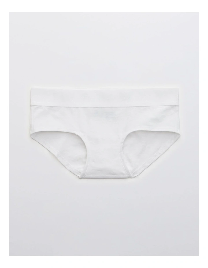 Cotton Logo Boybrief Underwear in White