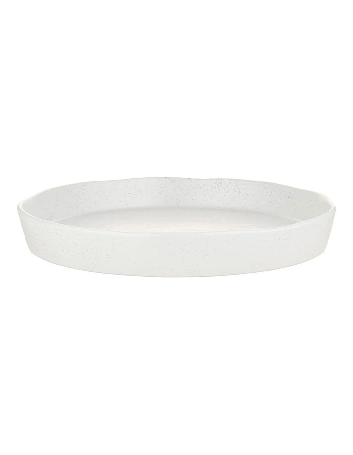 Onni Speckle Serving Platter 33x4.5cm in White