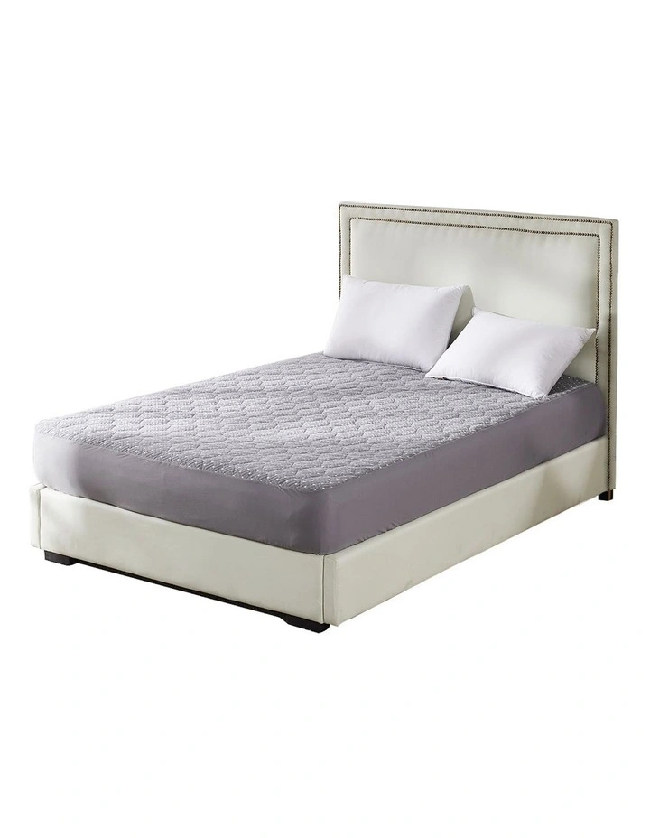 Waterproof Topper Bamboo Mattress Protector in Charcoal