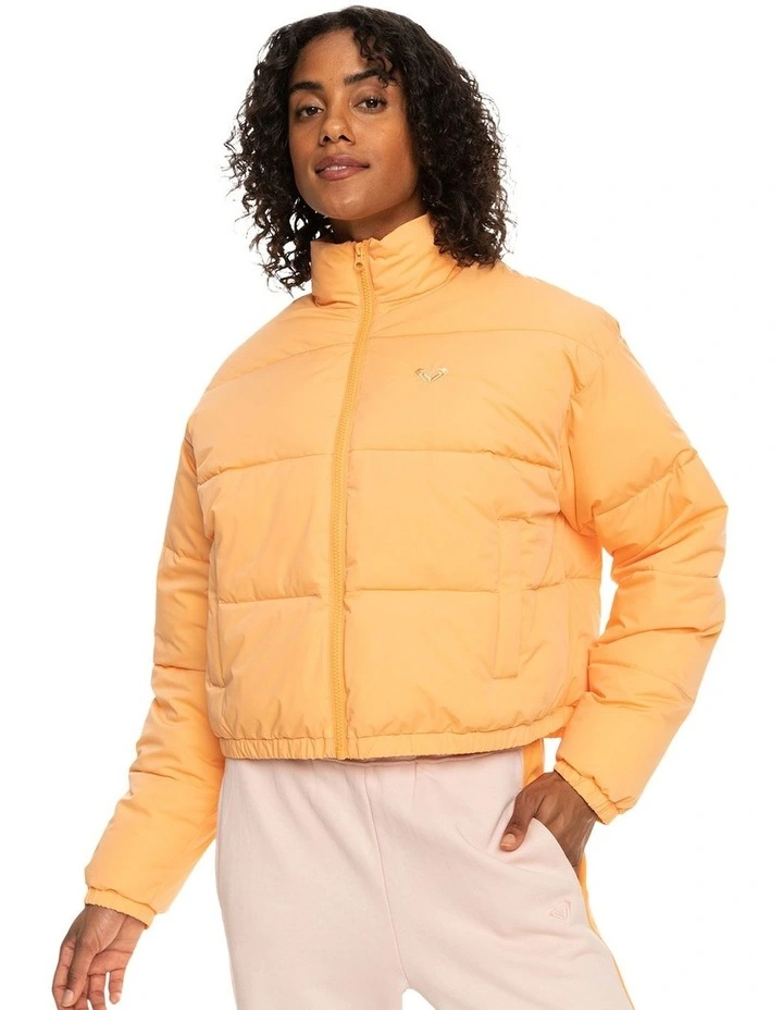 Move And Go Puffer Jacket in Orange
