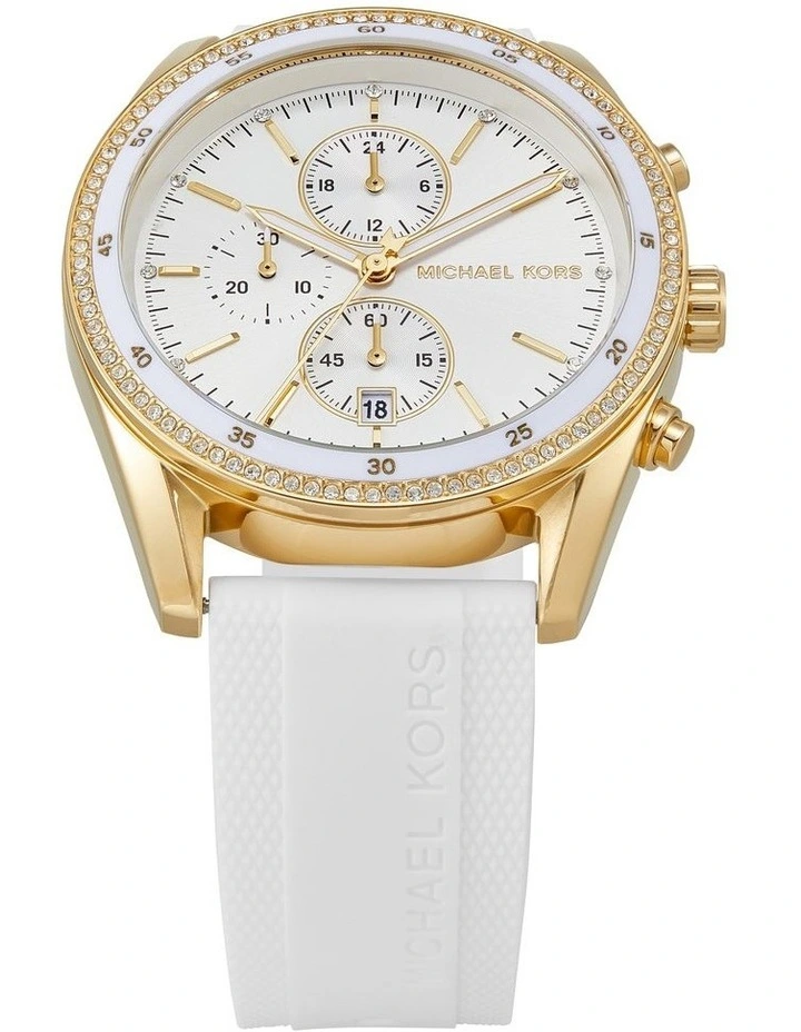 Hadyn Chronograph Watch MK7484 in White