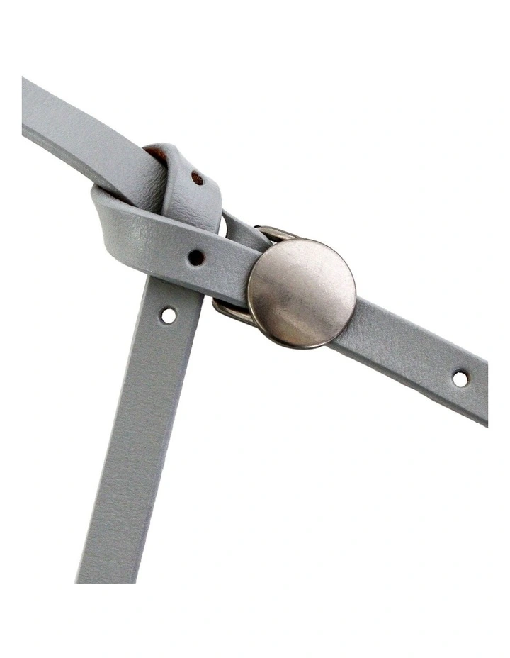 Rock With Me Studded Belt in Grey