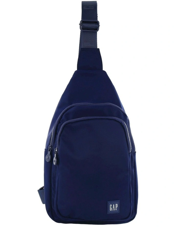 Nylon Sling Bag in Blue