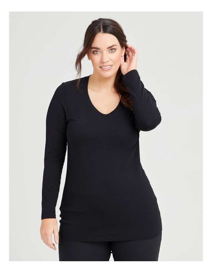Bamboo Body Top Black