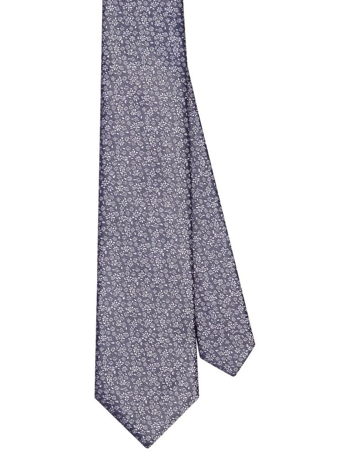 Floral Tie in Purple