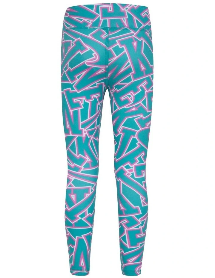Join The Club All Over Print Legging in Clear Jade