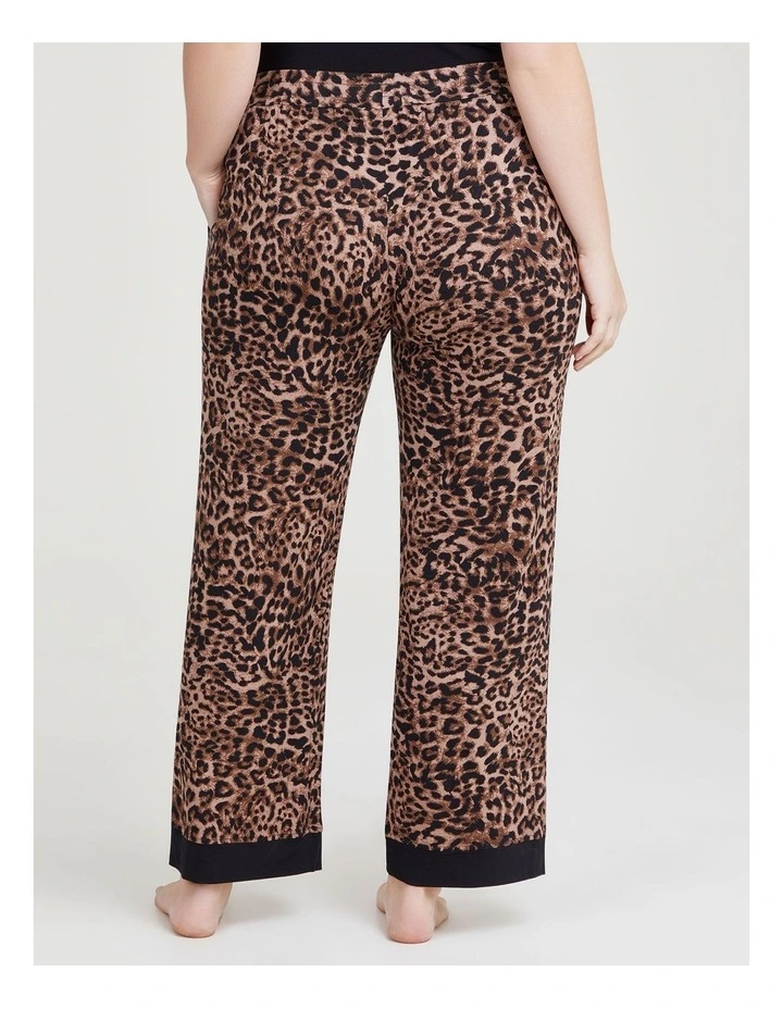 Bamboo Animal Pyjama Pant in Print/Black
