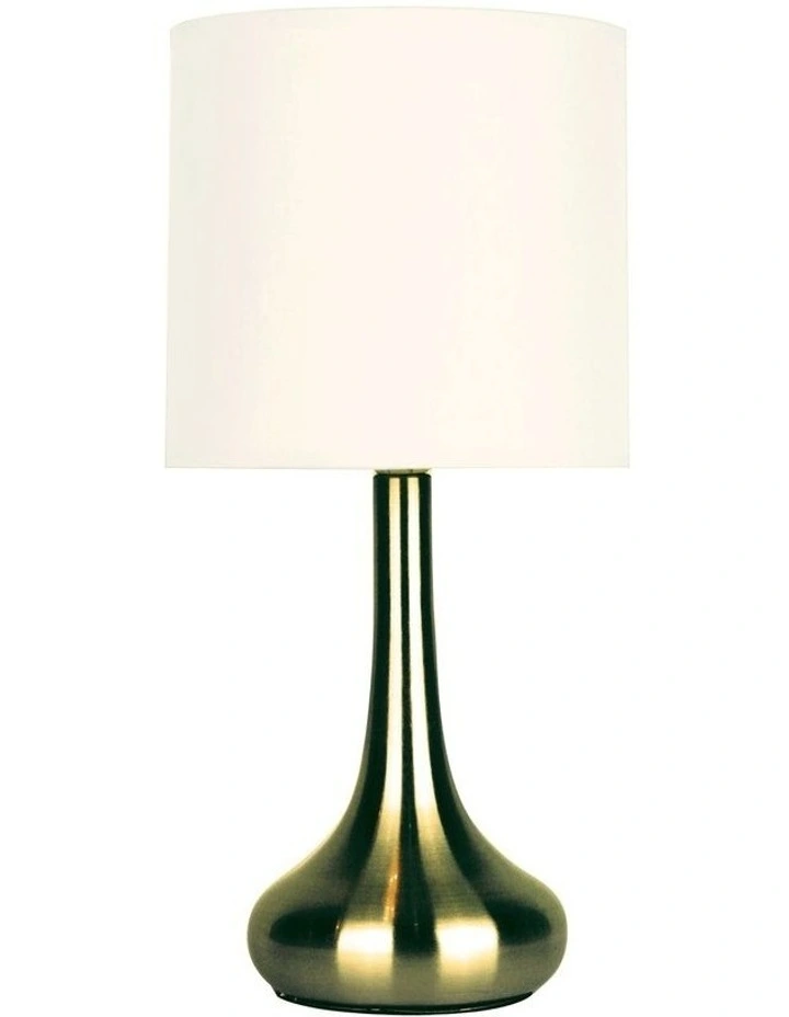 Lola One Light Touch Table Lamp Antique Brass
