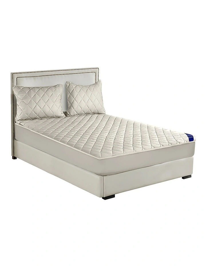 Mattress Cover Bed Protector With Pillow Covers 183cm in White