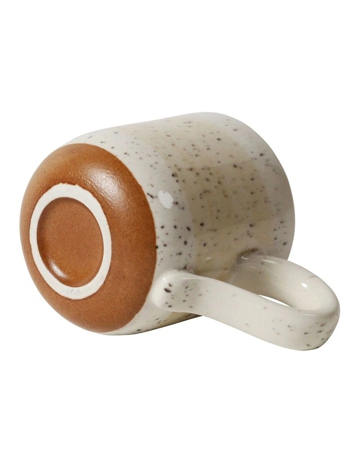 Solace Mediterranean Clay Mug With Reactive Glaze 350ml in White