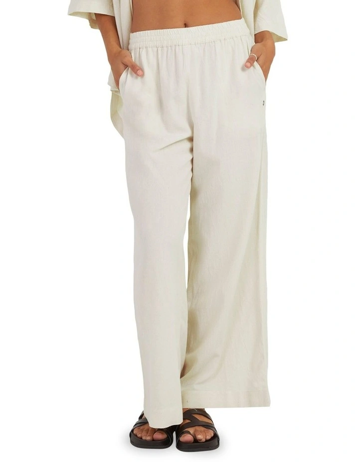 Lekeitio Bay Cropped Palazzo Trousers in Undyed