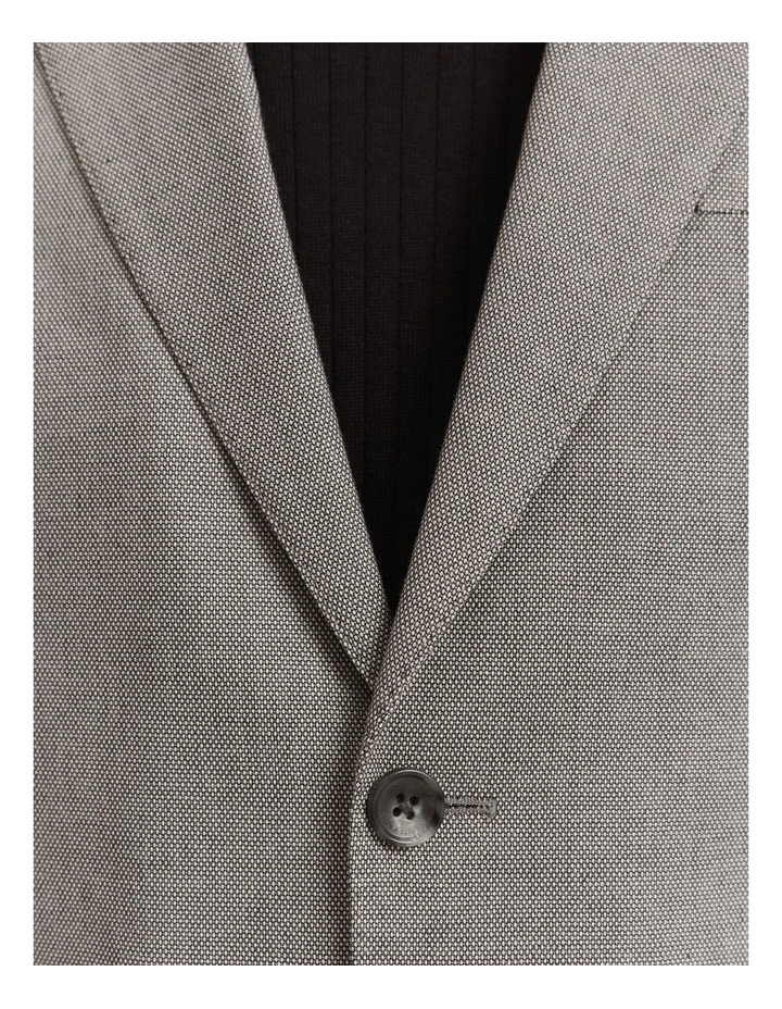 Regular Fit Birdseye Blazer in Charcoal
