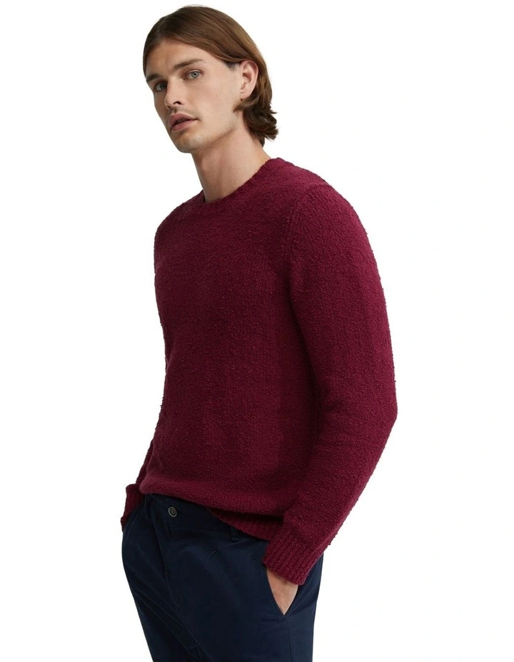 Floyd Boucle Knit in Red