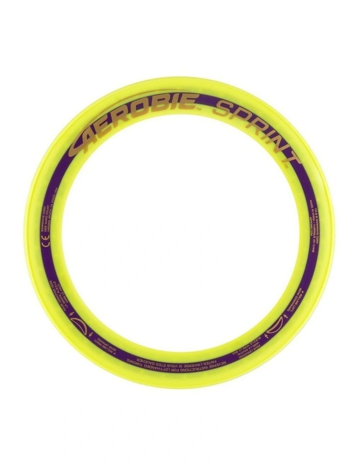 Aerobie Sprint Flying Ring Frisbee 25cm in Yellow