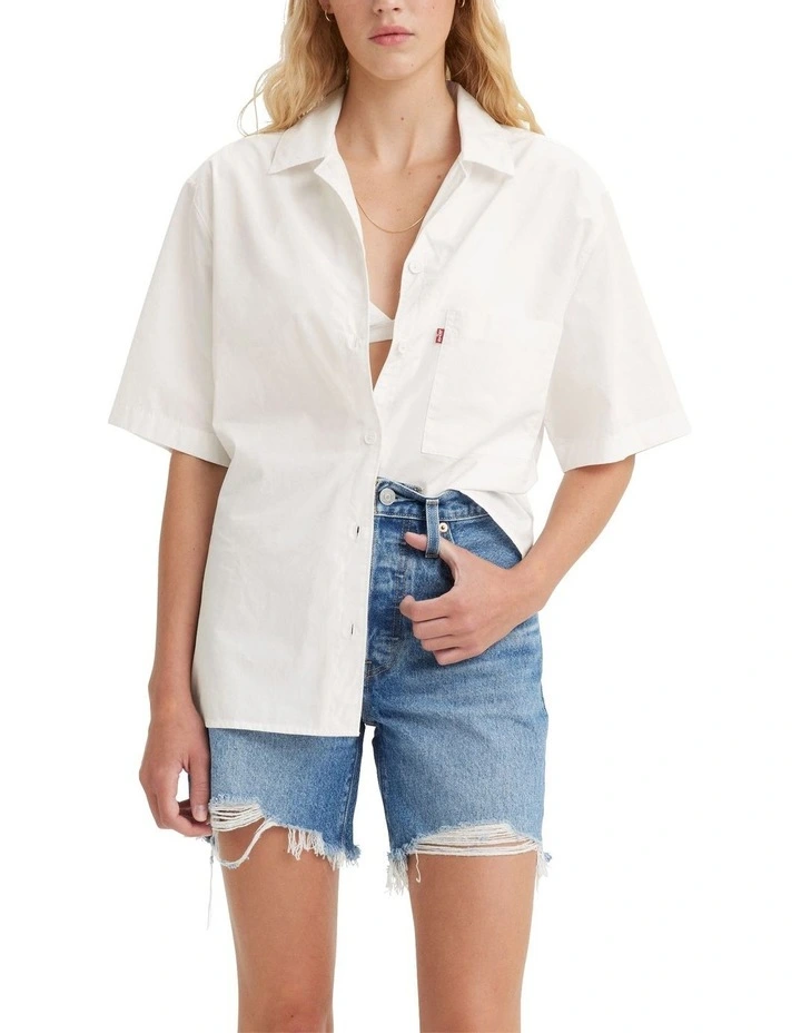 Alfie Shirt in White Alyssum