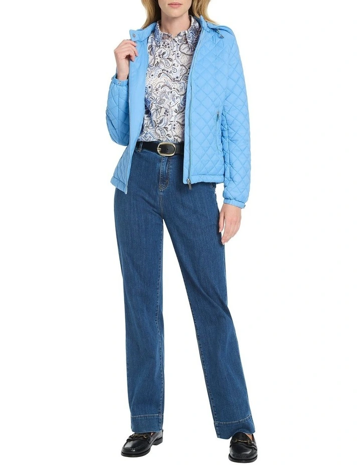 Victoria Quilted Jacket in Blue