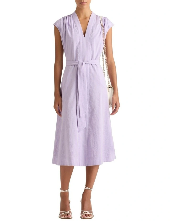 Serena Textured Dress in Wisteria