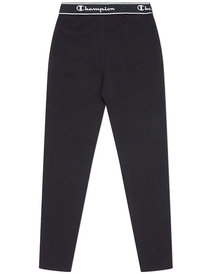 Girls Script Tight Legging Black