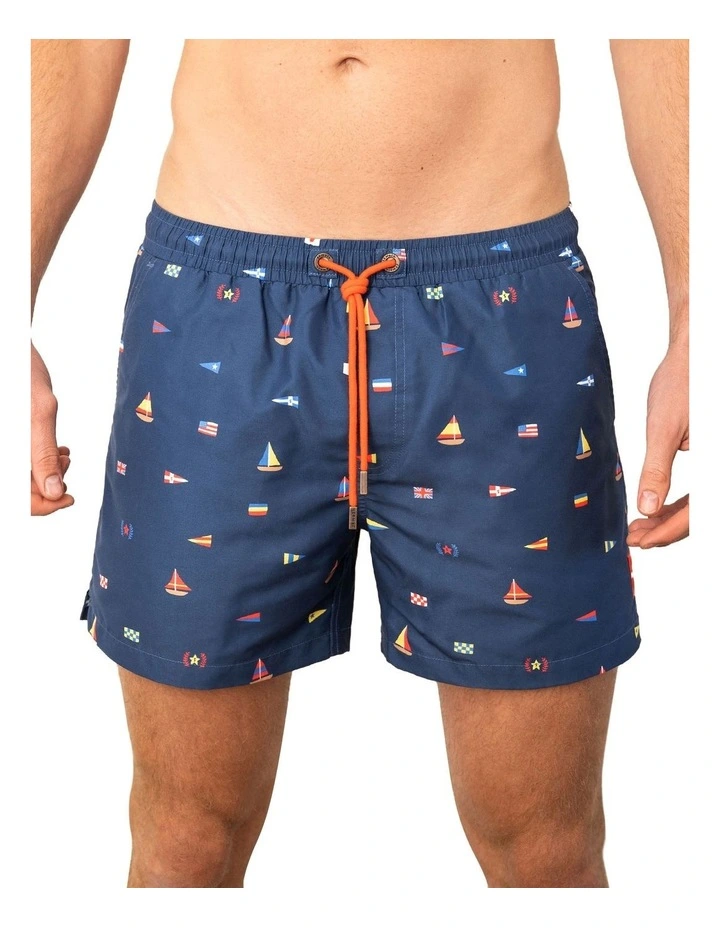 Nauti Buoy Swim Shorts in Navy