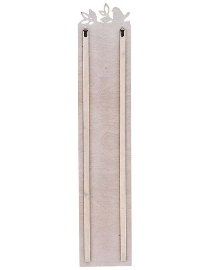 Wooden Bless Our Home Wall Art 120cm in Black/White