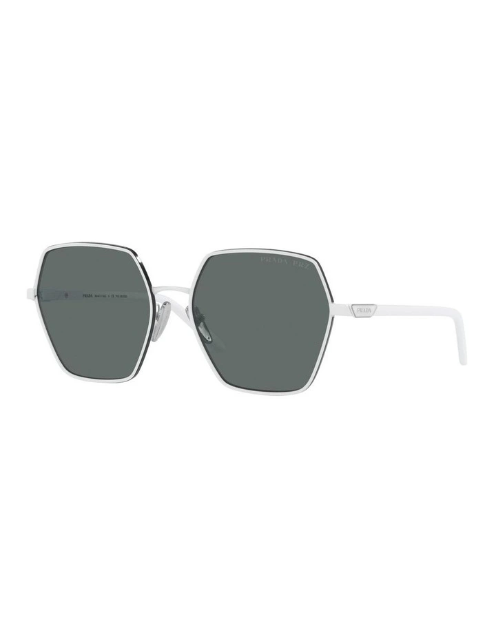 PR 56YS White Polarised Sunglasses