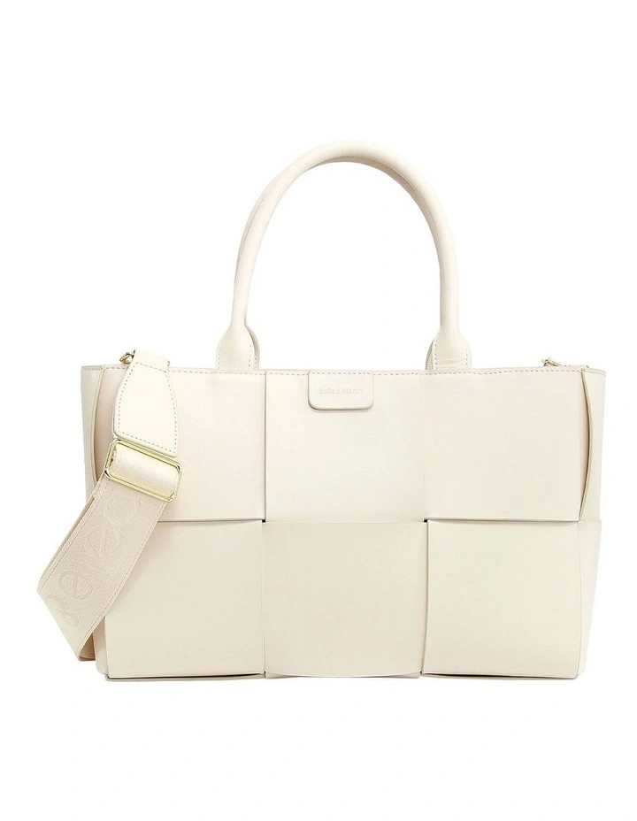 Long Way Home Woven Tote in Cream