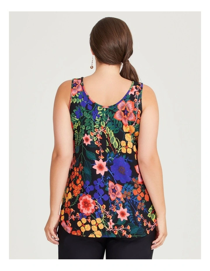 Natural Iris Tank in Print