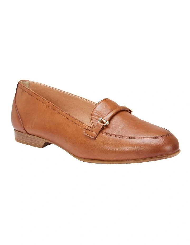 Glebe Cognac Glove Flat Shoes