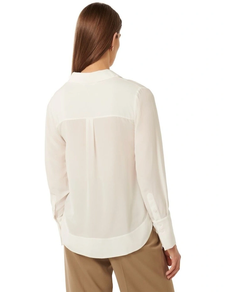 Bianca Silk Blouse in White