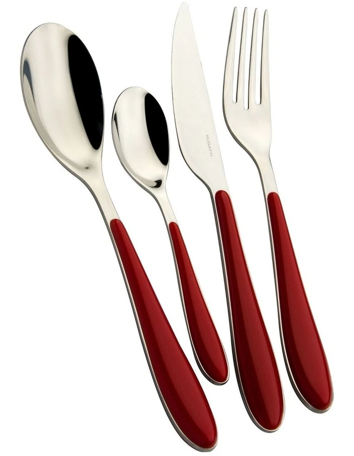 Gioia 24 Piece Cutlery Set in Red