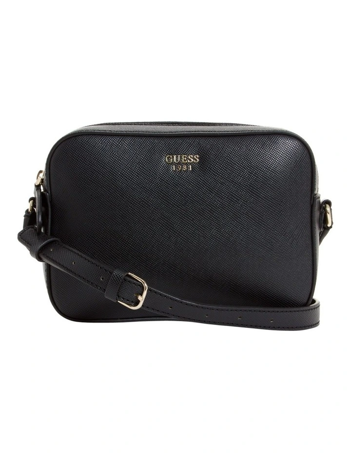 Kamryn Black Zip Top Crossbody Bag VG669112BLA