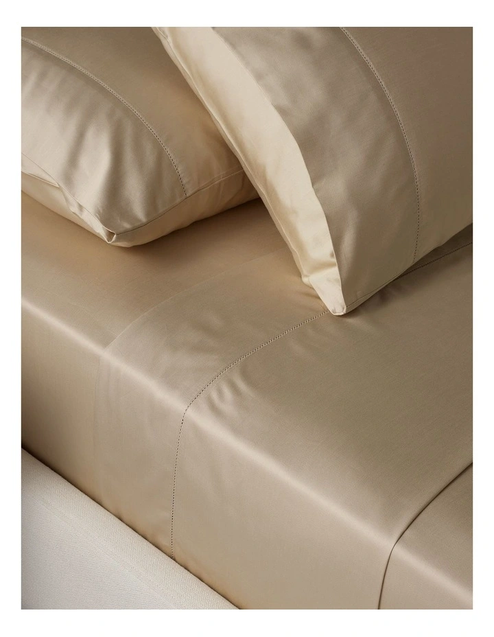 Diana 400TC Egyptian Cotton Sateen Sheet Separates in Champagne